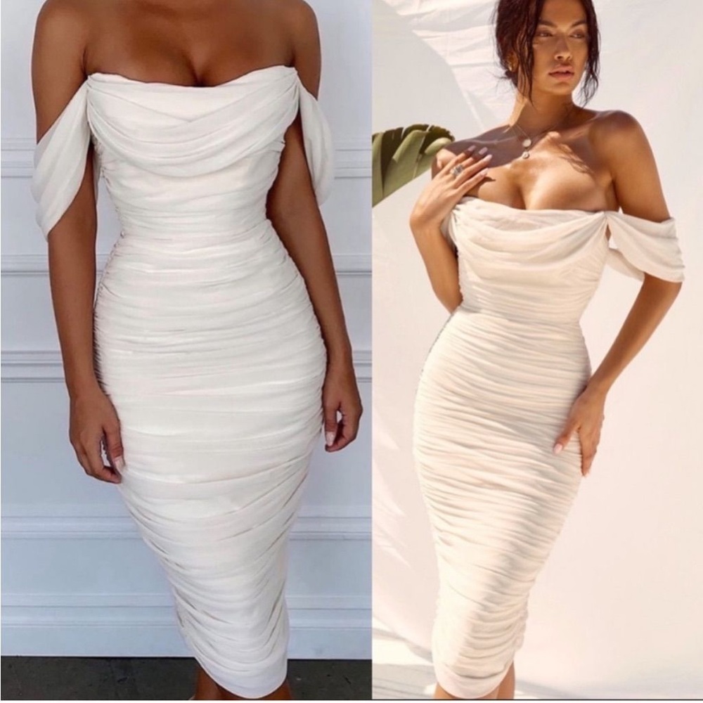 House of CB White Carlotta Dress